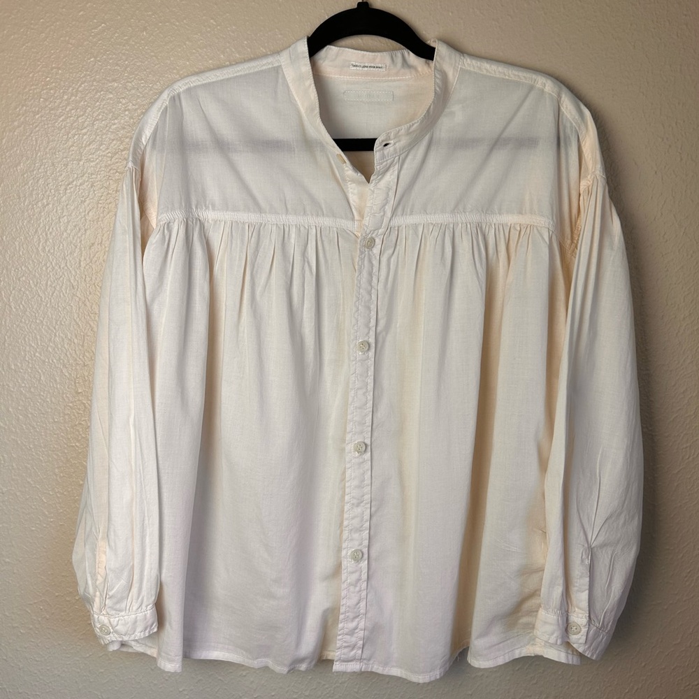 Mother The Gatherer blouse in pale peach - Picture 2 of 8